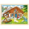 Einlegepuzzle Auf Der Alm Holz 48 Teile (goki 57381)
