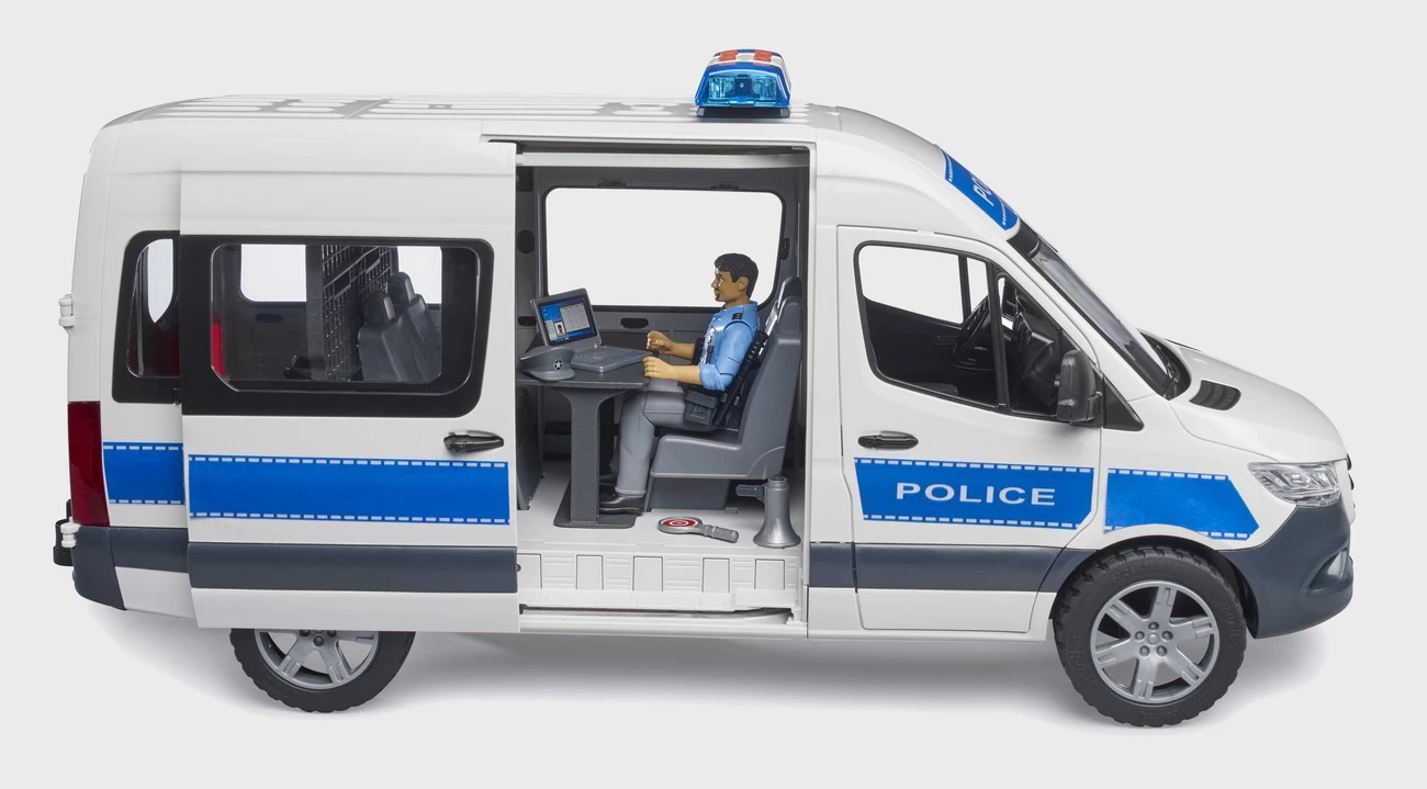 BRUDER 02683 - MB Sprinter Polizei Einsatzfahrzeug Mit Light & Sound Modul – Bild 2