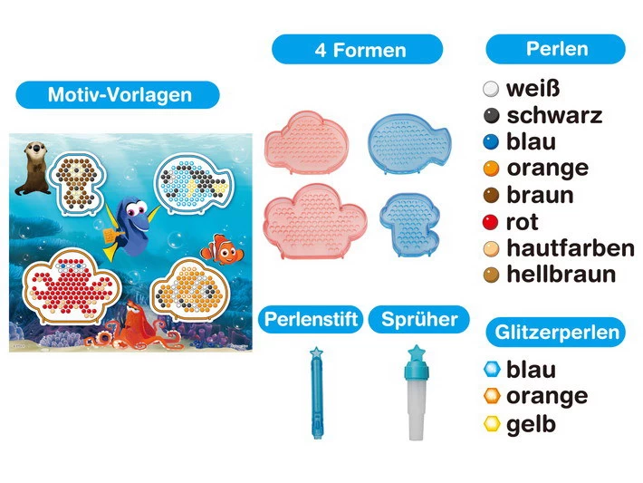 Aquabeads Findet Dorie Formenset (30089) – Bild 2
