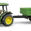 BRUDER 02108 - John Deere 5115M Mit Bordwandanhänger