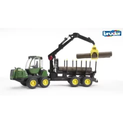 BRUDER 02133 - John Deere 1210E Rückezug Set