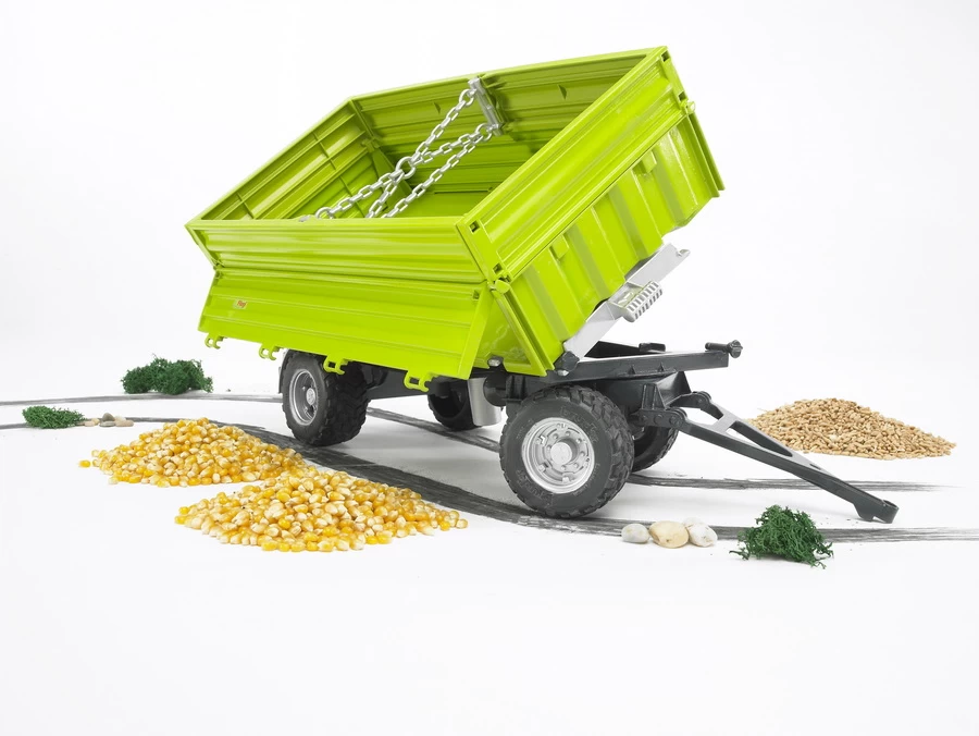 BRUDER 02203 - Fliegl Dreiseitenkippanhänger Mit Aufsteckbordwand – Bild 2