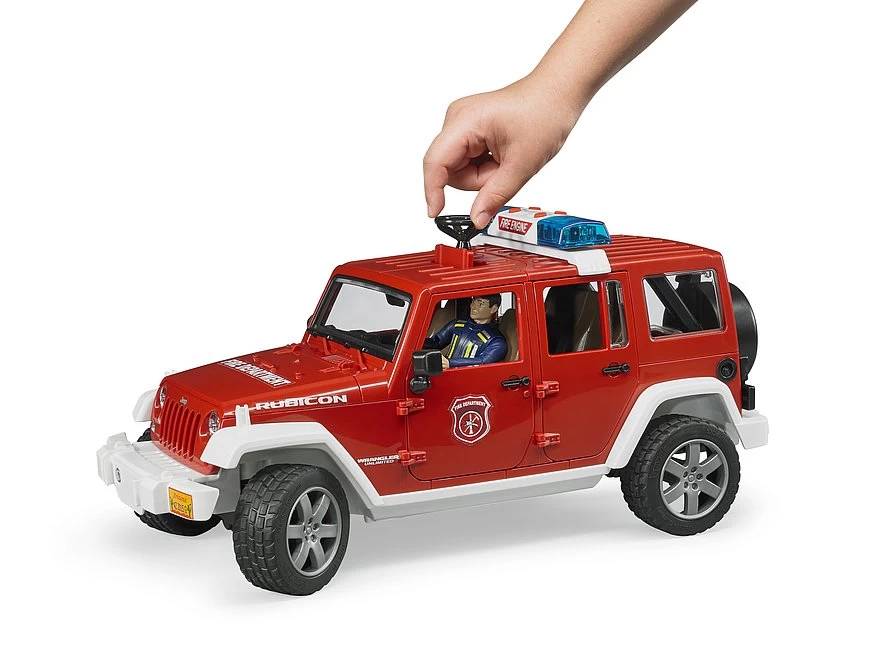 BRUDER 02528 - JEEP Wrangler Unlimited Rubicon Feuerwehr Set – Bild 2