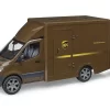 BRUDER 02678 - MB Sprinter UPS Mit Fahrer Und Zubehör