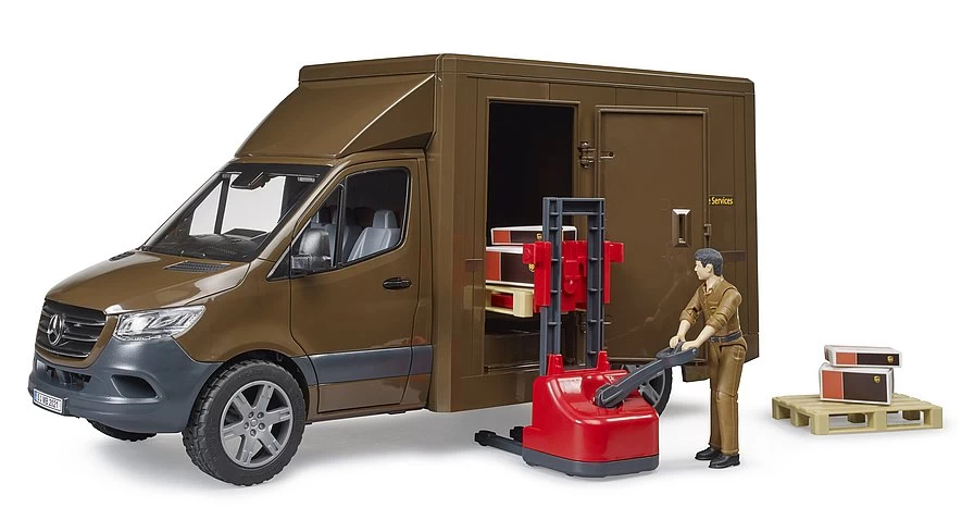 BRUDER 02678 - MB Sprinter UPS Mit Fahrer Und Zubehör – Bild 3