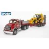 BRUDER 02813 - MACK Granite LKW Tieflader Set