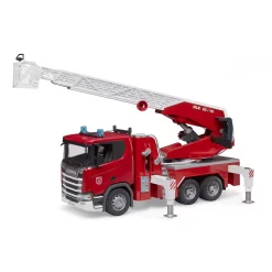BRUDER 03591 - Scania Super 560 Feuerwehr Mit Drehleiter