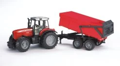 BRUDER 02045 Massey Ferguson 7480 WannenkippanhÀnger