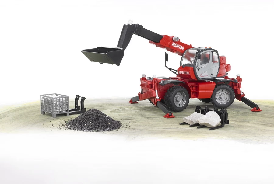 BRUDER 02129 - Manitou Teleskoplader MRT 2150 – Bild 4