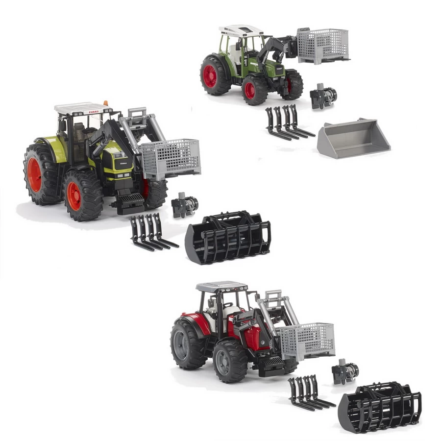 BRUDER 02318 - Gitterpalette Seilwinde Frontladergabeln – Bild 2