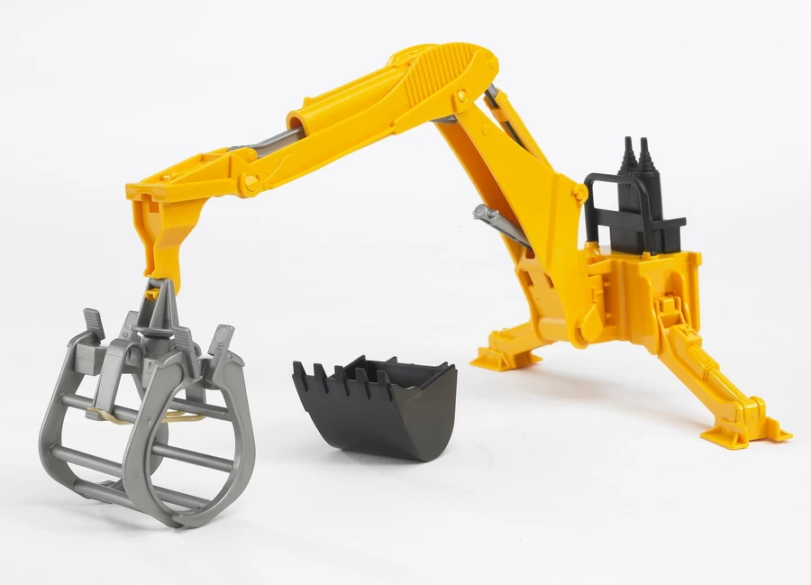 BRUDER 02338 - Heckbagger Mit Greifer – Bild 2