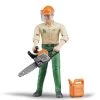 Bruder Bworld 60030 - Forstarbeiter Mit Zubehör