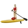 Bruder Bworld 62785 - Bworld Life Guard Mit Stand Up Paddle