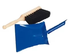 Kinder Handfeger Und Schaufel Metall Blau (goki 15524)