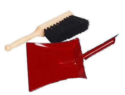 Kinder Handfeger Und Schaufel Metall Rot (goki 15524)