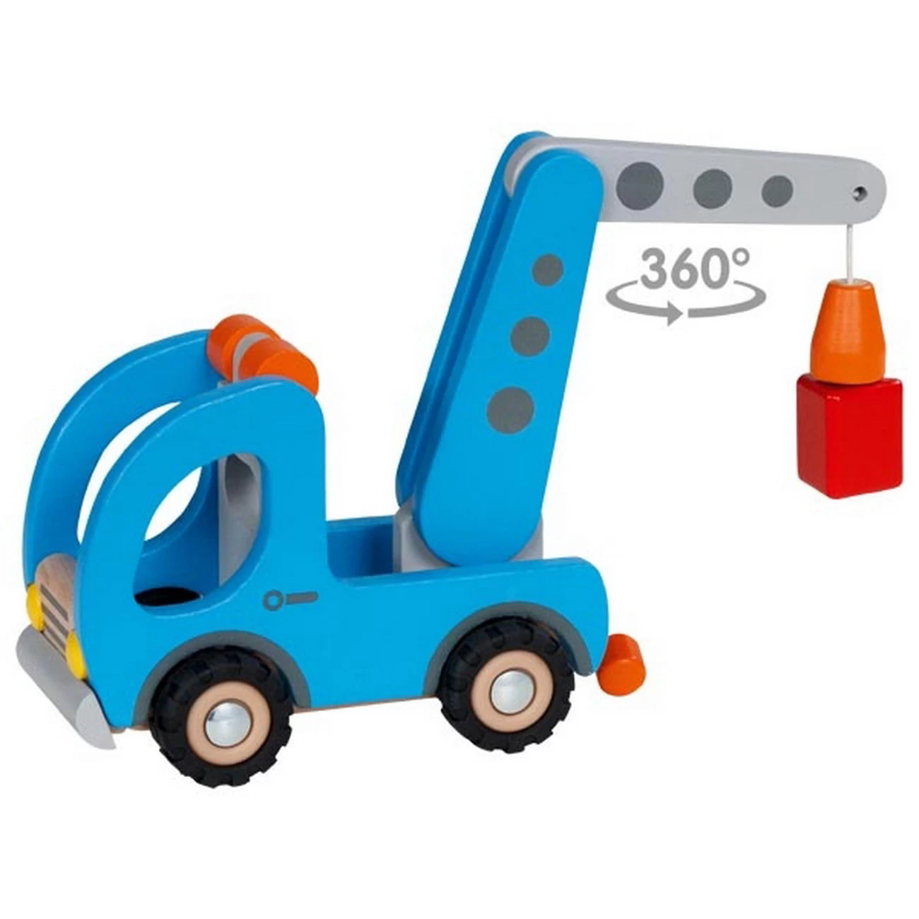 Kranwagen Mit Anhänger (goki 55875) – Bild 2