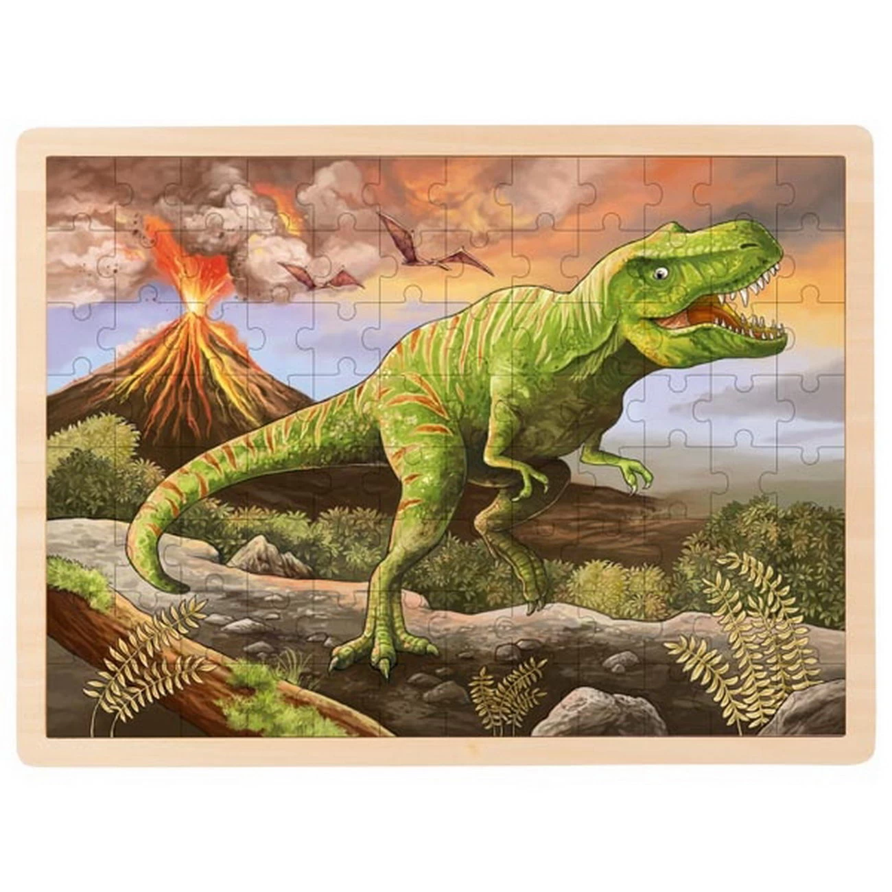 Einlegepuzzle Dino T-Rex 96 Teile (goki 57389)