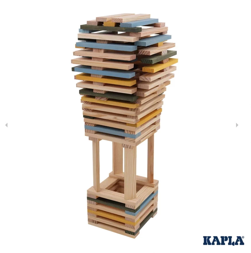 Kapla 120er Box - Hellblau Gelb Grün – Bild 3