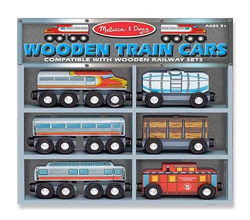 Melissa & Doug Holzeisenbahn - Loks Und Waggons – Bild 2