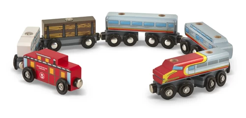 Melissa & Doug Holzeisenbahn - Loks Und Waggons