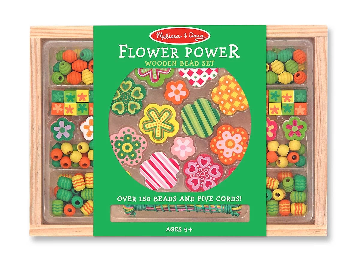 Melissa & Doug Holzperlen Set Blumen – Bild 3