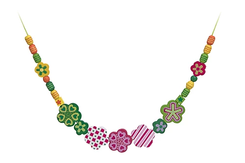 Melissa & Doug Holzperlen Set Blumen