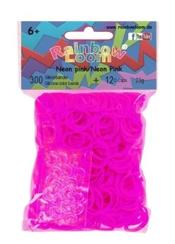 Rainbow Loom - Neon Pink (300er)