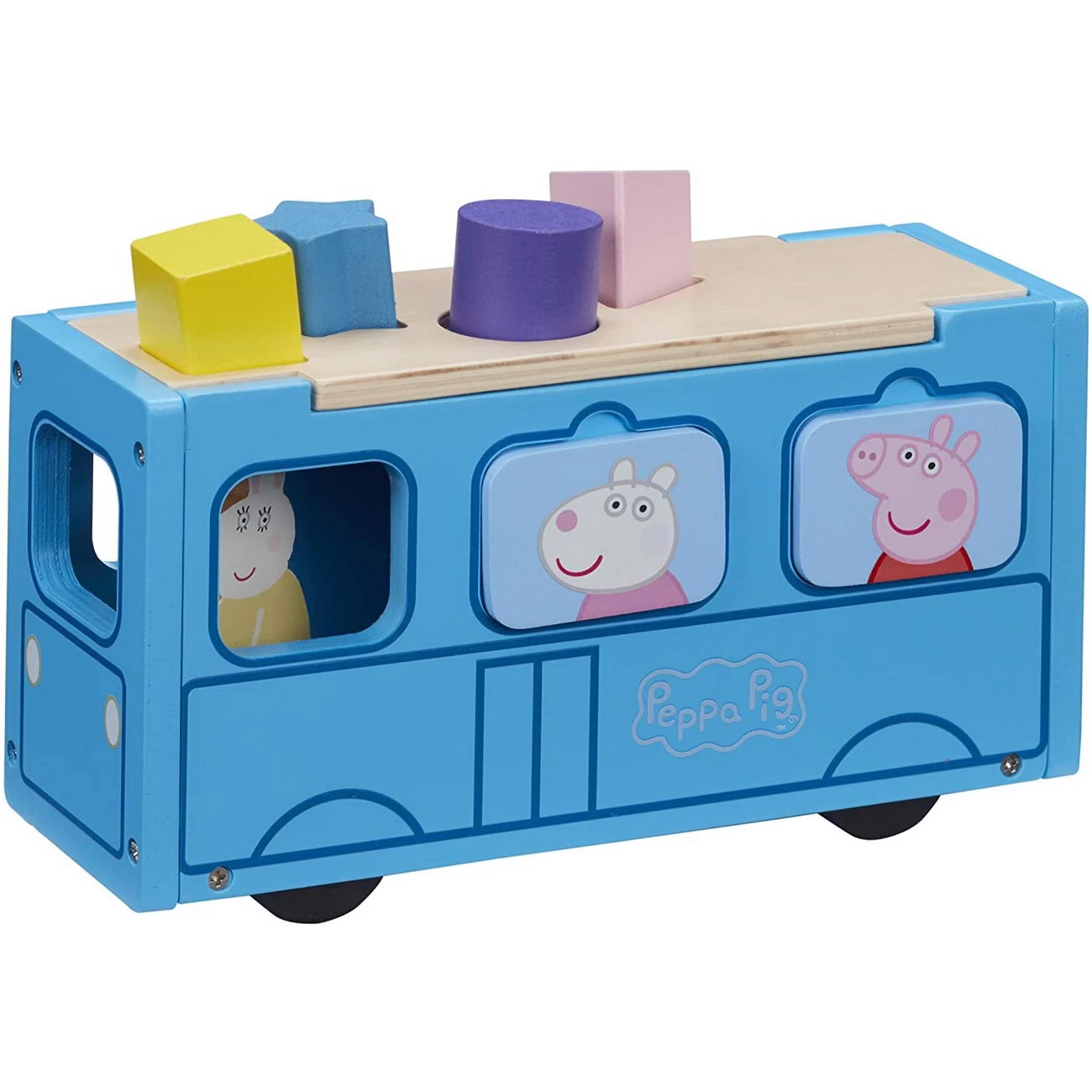 Peppa Pig Steckbox Schulbus Holz (Boti 37215)