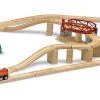 Melissa & Doug Holzeisenbahn Schwenkbrücke Set