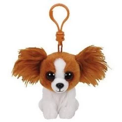 TY Glubschis Clips - Barks Hündchen Braun Weiß