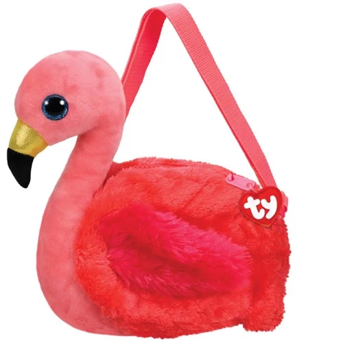 TY Glubschis Schultertasche - Gilda - Flamingo